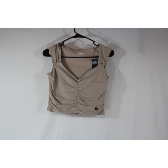 Hollister Tops - Hollister Women's Crop Top Nude Everyday Layering City Street Wear Teen Size M